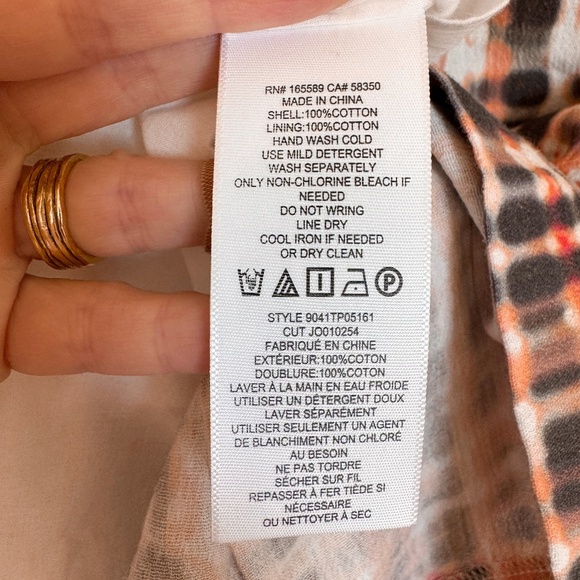 NWT Joie Lyell Twist Top Short Sleeve - Pink/Multi, Size S - Picture 8 of 13